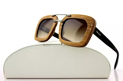 $399.95 • Buy RARE New Wooden PRADA SPECIAL PROJECT Nut Canaletto Sunglasses SPR 30R IAM-6S1