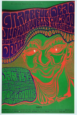 $12.95 • Buy BG-45 Grateful Dead, The Doors 1967 Fillmore Concert Poster 12 X18 