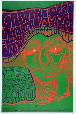 BG-45 Grateful Dead The Doors 1967 Fillmore Concert Poster 12 X18  • $14.95