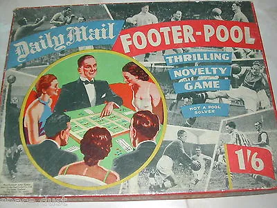 Footer Pool Game - Chad Valley - 1950's - Daily Mail Footer Pool - Rare - Vgc • £24.99