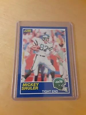 1989 Score #53 MICKEY SHULER New York Jets Football Card Tight End Star (MINT) • $0.99