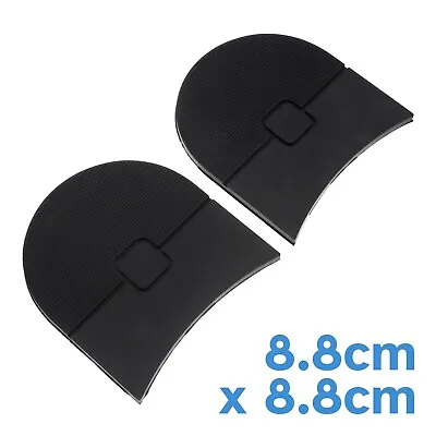 £14.74 • Buy Rubber 8.8cm X 8.8cm Shoe Boot Heel Cap Sole Plate Repair Set Kit Non-Slip C2