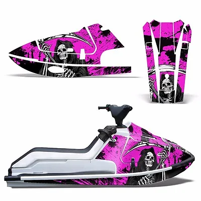 Decal Graphic Kit Kawasaki Jet Ski Wrap Jetski X2 JF650 Parts 650 86-95 REAP PNK • $440.36