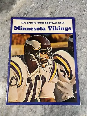 1972 Minnesota Vikings Sports Focus Season Yearbook - Jim Marshall Cover • $12.95