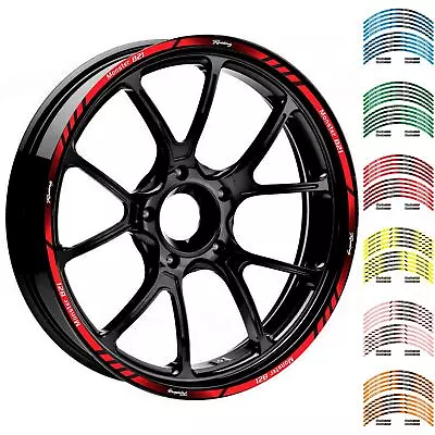 17  18  Motorcycle Wheel Rim Tape Decal Stripes Sticker For Ducati Monster 821 • $12.48