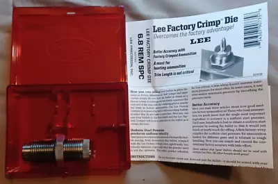 Lee Precision 6.8 REM SPC Factory Crimp Die 90735 • $14.57
