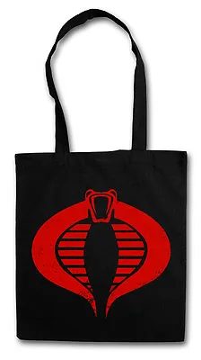 COBRA LOGO Hipster Shopping Cotton Bag - Commander Symbol Destro GI Joe Action • $13.99