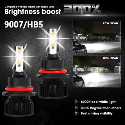 9004 HB1 LED Headlight Hi/Low Beam 6000K Bulbs Kit For Toyota 4Runner 1992-1995 • $16.24