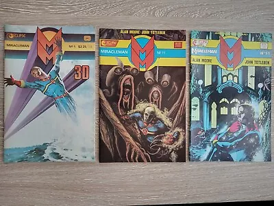 Eclipse Comics MIRACLEMAN 1 3D 11 14 16-18 High Grade ALAN MOORE NEIL GAIMAN • £20