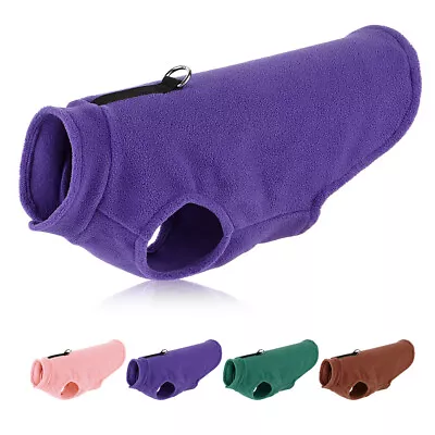 £5.87 • Buy Pet Dog Warm Coat Fleece Jacket Jumper Sweater Winter Clothes Puppy Vest Outfit