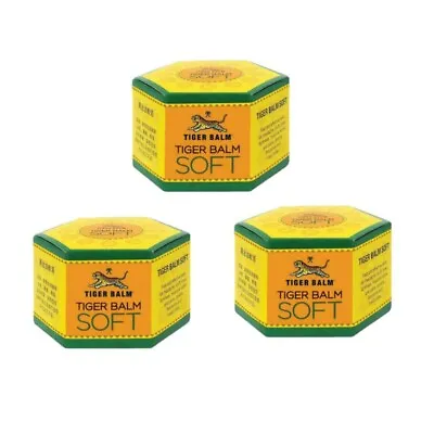 TIGER BALM SOFT Thai Herbal Massage Muscle Neck Pain Ache Relief 25 G. 3X • $32.94