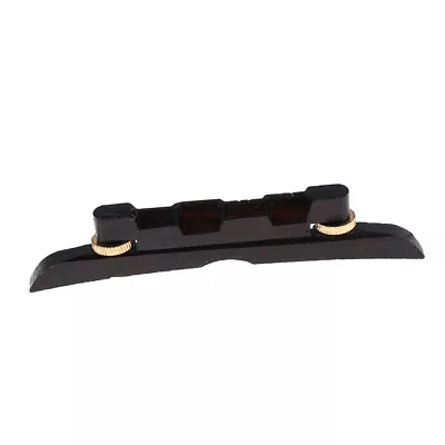 Ebony Adjustable Mandolin Bridge With Gold Saddle Wedge Adjustment • $10.28