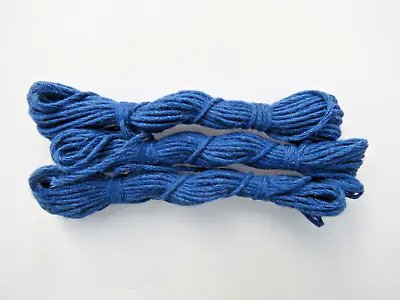 Meccano Hank Of Cord X 3 - Part No. 40. Blue. NON-Original Replacements • £5.95