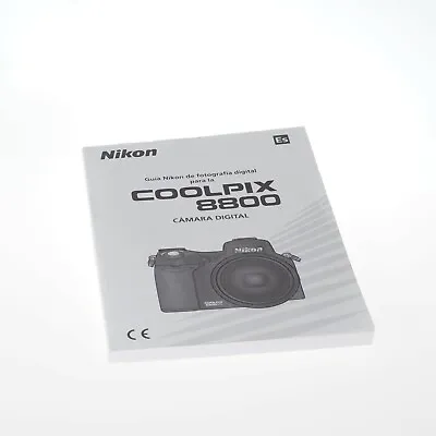 $4.99 • Buy Nikon Coolpix 8800 VR 8.0 Megapixel Digital Camera User Manual In Spanish