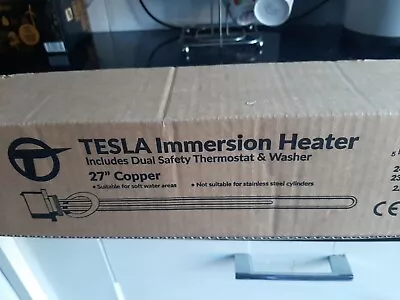 Tesla 27  Copper 3kw Hot Water Immersion Heater Element Tih525 • £15