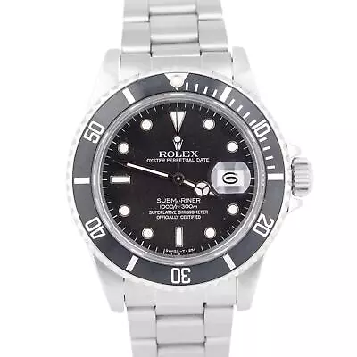 1984 Rolex Submariner Date 40mm Stainless Steel Oyster 16800 Automatic Watch • $7993.97