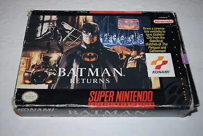 Batman Returns Super Nintendo SNES Video Game Complete In Box • $82.19