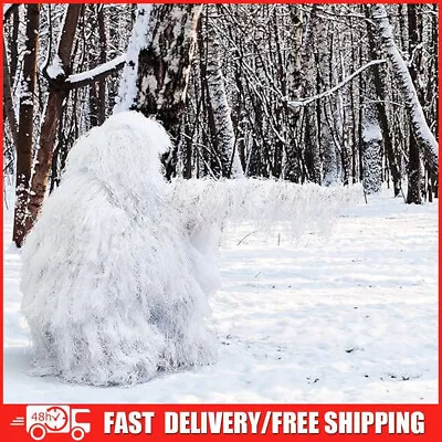 5-in-1 White Ghillie Snow Suit For Men Snow Camo Suit Hooded Hunting  Camouflage • $33.33