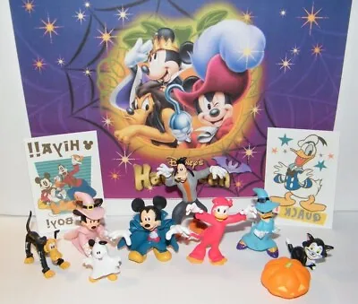 Disney Mickey And Friends Halloween Party Favor Set Of 12 With 10 Figures Fun! • $15.95