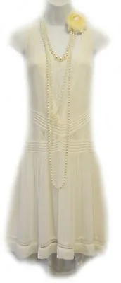 1920s Flapper Charleston Gatsby Dress *SECONDS* UK 12 Or 14 NEW €4999 • £14.50