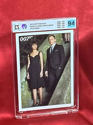 Gem Mint 10: 2015 Black Dress Camille & James Bond #52 Cardscore 94 Graded Card • £23.75