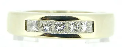 Men''s Diamond Ring Band 14k White Gold 1ct Genuine Natural Jewelry (#J2724) • $1012.50