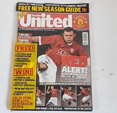 INSIDE UNITED - THE OFFICIAL  MUFC MAGAZINE - SEPTEMBER 2006 UNOPENED Issue 170 • £39.99