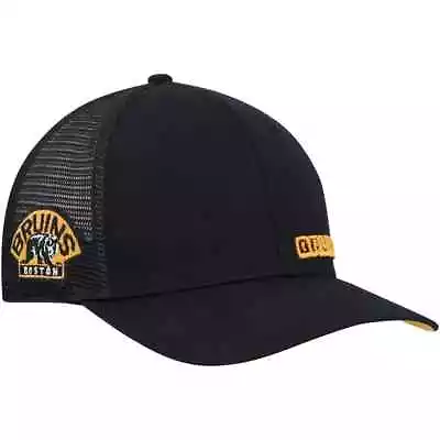 Boston Bruins Black Mesh Hat Mvp Authentic Nhl Hockey Team Adjustable New Cap • $23.99