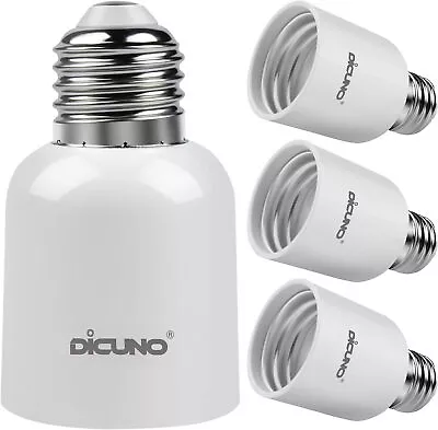 DiCUNO E26 To E39 Socket Adapter Medium E26 To Mogul E39 Screw Base Light Bulb • $13.79