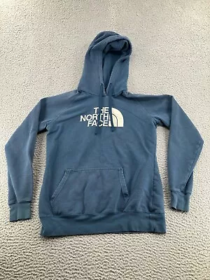 The North Face Hoodie Womens Medium Blue Pullover Sweatshirt Logo Outdoors Adult • $14.99