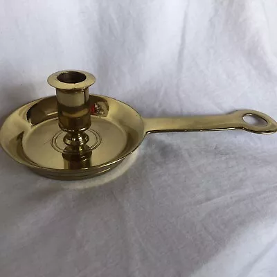 $29.99 • Buy VM Brass Tavern Chamberstick Candleholder VA Metalcrafters Williamsburg Made USA