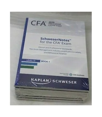 CFA 2019 Level 1 Kaplan Schweser Bo... Kaplan Schweser • £21.99