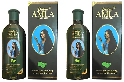 2 X 180ml. Dabur Amla Hair Oil - Makes Your Hair Long Strong And Lustrous • $33.41