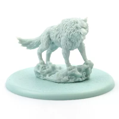 Grey Wind Direwolf - D&D Miniature DND Mini Dog Timber Wolf Pet Stark 2P THG • $5.99
