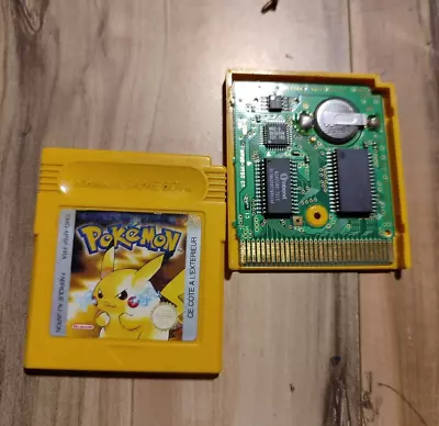 Pokemon Yellow Version - Game Boy (Authentic) French Version Region Free • $45