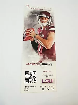 2017 Mississippi State Bulldogs LSU Tigers Football Ticket Stub • $9.99