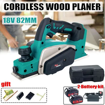 £93.99 • Buy For 18V Makita Battery Cordless Electric Wood Planer Plane Machine 82mm 15000rpm