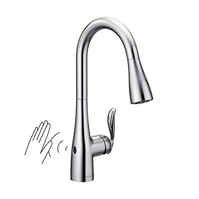 Moen  7594EWC  Arbor Motionsense 1-Handle Puldown Kitchen Faucet - Chrome • $187.49