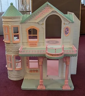 Vintage Barbie 1998 Folding Victorian Dream House Working Elevator Dollhouse • $134.95