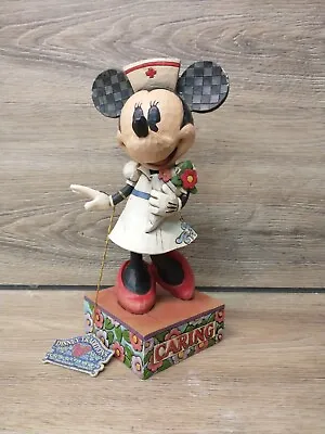 Jim Shore Disney Traditions Minnie Mouse Figurine Caring Is Contagious Nurse • $24.99