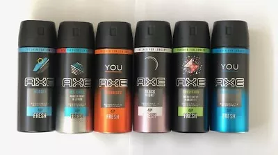 £10.99 • Buy 3 X Axe ( Lynx) Deodorant Body Spray 150ml Marine Musk Africa You Black Apollo