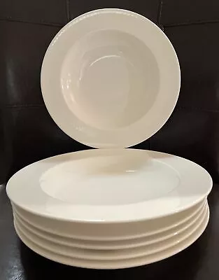Set Of 6 Villeroy & Boch 1748 White Bone China Soup Plates 9” Luxembourg • $69.95