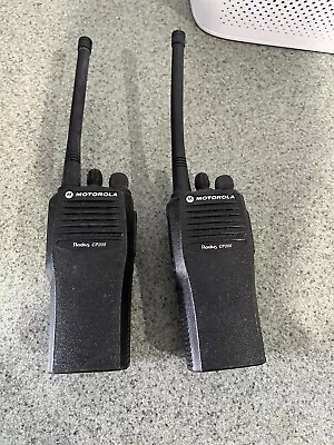 Lot Of 2 Motorola CP200 VHF Two Way Handheld Radio 146-174MHZ 4 CH • $199.99