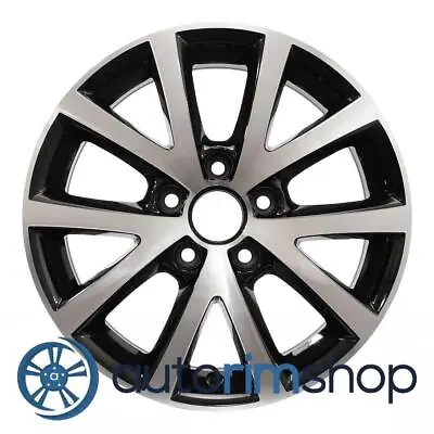 Volkswagen Jetta 16  Factory OEM Wheel Rim Machined With Black 5C0601025BM • $228.94