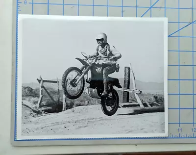 1970's Baja 1000 Motocross Motorcycle Dirt Bike VINTAGE Silver PHOTOGRAPH • $14.99