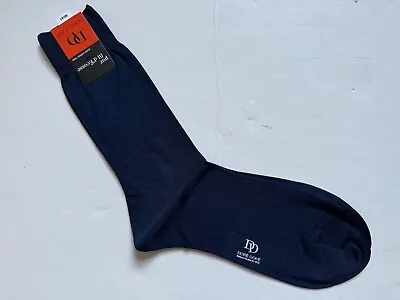 New $40 Men Dore Dore Falke 100% Pure Cotton Lisle Sheer Dress Socks Sz 42 - 43 • $24.99