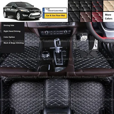 Tailored Custom Made Leather Car Floor Mat For Ford Mondeo MK4 MK5 2007 - 2022 • £71.99