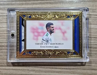 Riyad MAHREZ Unique 1 Of 1 - 23KT Gold Frame Worn CL Patch - Futera 23/24 - 1/1 • £115