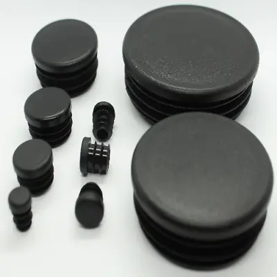 Round Plastic End Caps Tube Inserts Blanking Plugs Bungs For Steel Tubing Pipe • £36.40