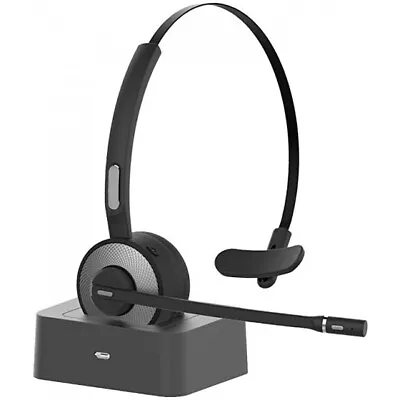 £19.99 • Buy Wireless Headset With Microphone (Noise Cancelling Mic) Charging Base Mute Butto